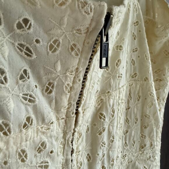 Luella for Target Dress Cream Eyelet Y2K Collectible 100% Cotton Women's Size XS - Picture 8 of 13